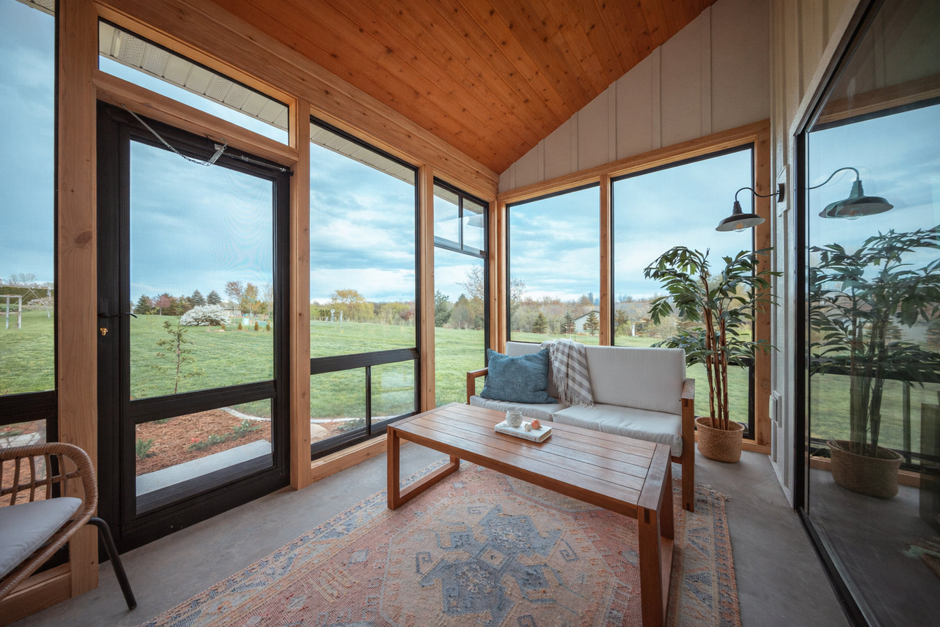 Patio-to-sunroom conversion